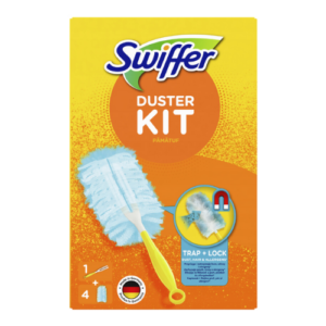 Swiffer Duster Starter Trial Zestaw do Usuwania Kurzu (1 Rączka + Miotełka)