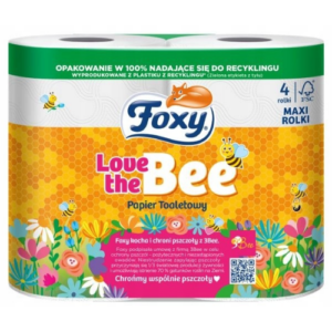 Foxy Love the Bee Papier Toaletowy – 4 Rolki