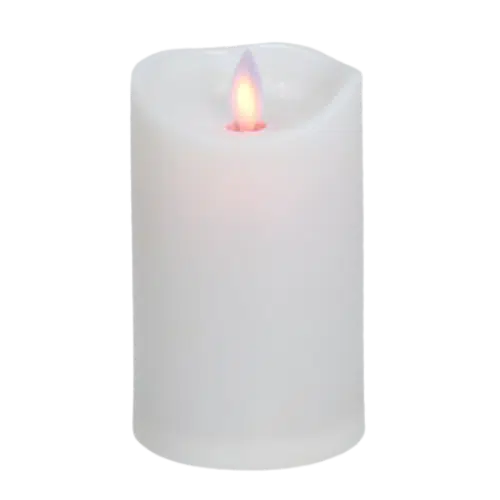 Świeca LED Subito 125 mm z Ruchomym Płomieniem Biała