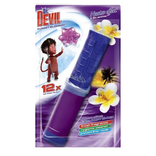 Żelowe Krążki do WC Dr. Devil 75 ml – Sunset Blossom