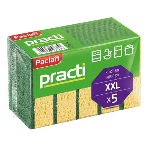 Gąbki do Naczyń Paclan Zmywaki Kuchenne 5 Sztuk