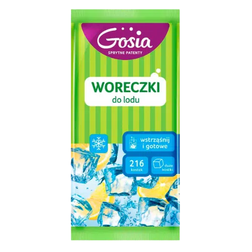 Gosia Zestaw 9 Woreczków na Lód z 216 Kostkami