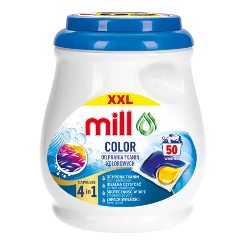 Kapsułki do Prania Mill Color Duo Caps 50 sztuk