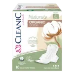 Podpaski Cleanic Naturals Organic Cotton Night 10 sztuk