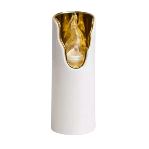 Subito Znicz Diodowy Dekor Złoty i Biały