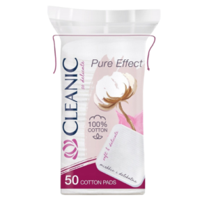 Cleanic Pure Effect Płatki Kosmetyczne Kwadratowe – 50 sztuk