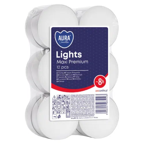 Uniwersalne Podgrzewacze Bezzapachowe Bispol 12 sztuk – Czas Palenia 8 godzin