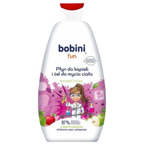 Bobini Fun Płyn do Kąpieli i Żel 2w1 Jabłuszko – 500ml