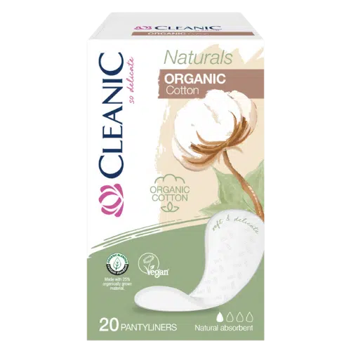 Wkładki Higieniczne Cleanic Naturals z Bawełny Organicznej, 20 szt.