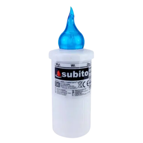 Znicz LED Subito S6 Niebieski Wkład
