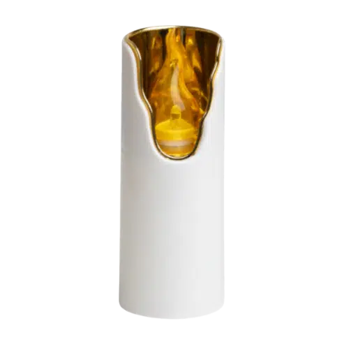 Subito Znicz Diodowy Dekor Złoty i Żółty