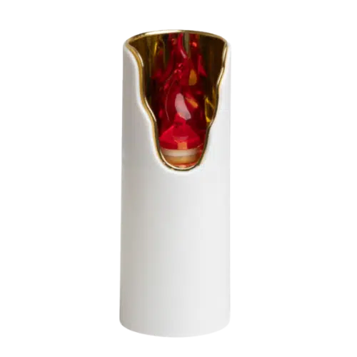 Subito Znicz Diodowy Dekor Złoty i Czerwony