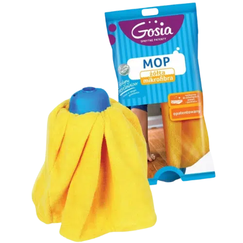 Mop Gosia z Mikrofibrą i Gąbką – Skuteczne Czyszczenie, 1 Szt.