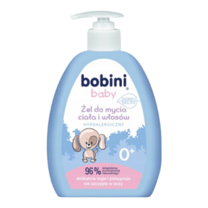 Bobini Baby Hipoalergiczny Żel do Mycia Ciała i Włosów dla Niemowląt 2w1 300 ml