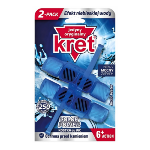 Kret Power Arctic Zawieszka do WC Barwiąca Wodę 2x40 g