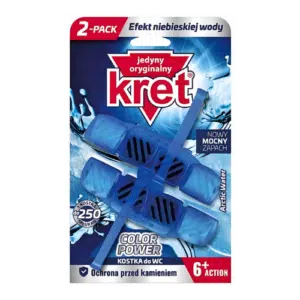 Kret Power Arctic Zawieszka do WC Barwiąca Wodę 2x40 g