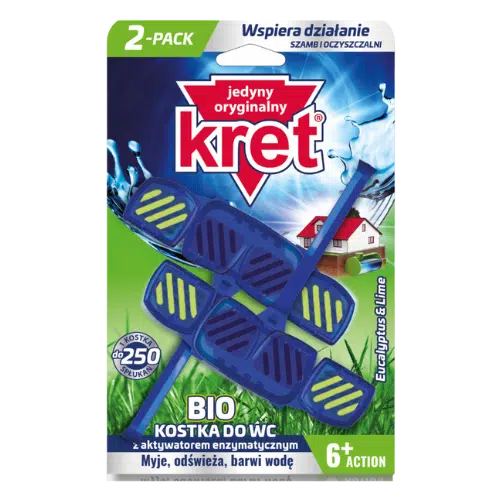 Kret BIO Kostka do Spłuczki z Aktywatorem 2x40 g