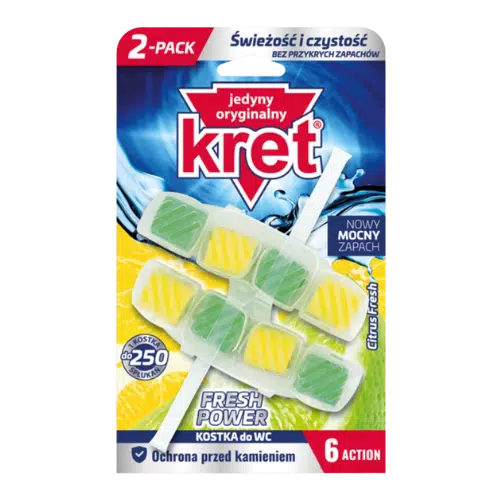 Zawieszka do WC Kret Citrus Fresh 40 g x2 Kret Zawieszka do WC Citrus Fresh 40 g x2