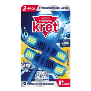 Kret Kostka do WC Color Power Lemon Harmony 2x40 g