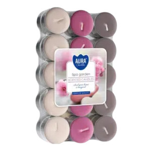 Aura Podgrzewacze Zapachowe Tealight Ogród SPA 30 szt.