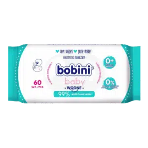 Bobini Baby Chusteczki Nawilżane Wodne 60 szt.