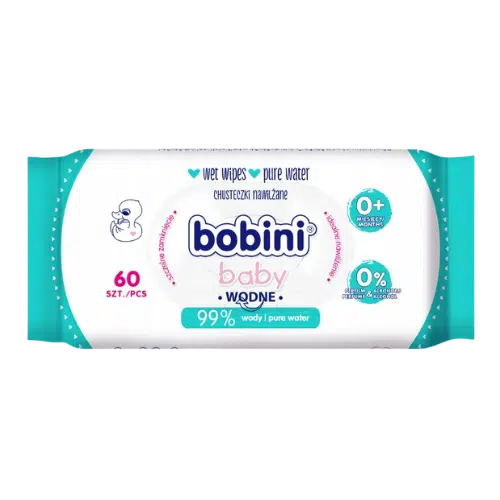 Chusteczki Nawilżane Wodne Bobini Baby 60 sztuk Bobini Baby Chusteczki Nawilżane Wodne 60 szt.