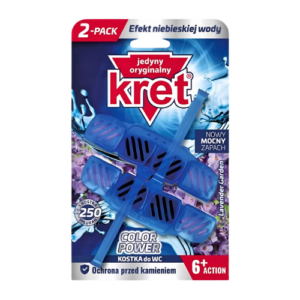 Kostka do WC Kret Color Power Lavender Garden 2x40 g