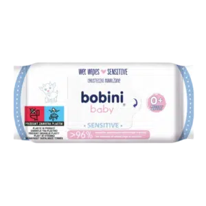 Bobini Baby Chusteczki Nawilżane Sensitive Aloes i Rumianek 60 szt.