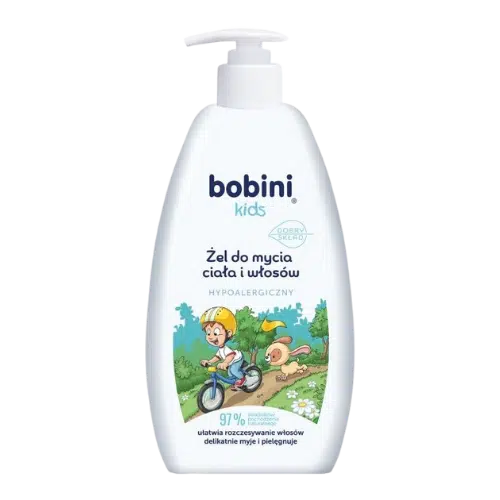 Bobini Kids Hypoalergiczny Żel do Mycia Ciała i Włosów 2w1 dla Dzieci 500 ml