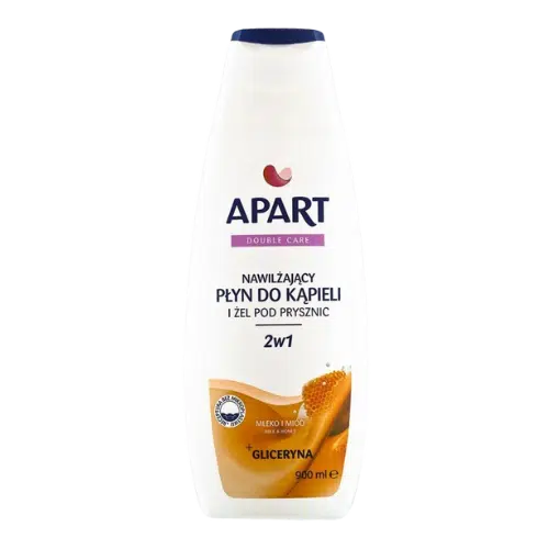 Apart Żel pod Prysznic i Płyn do Kąpieli 2w1 Mleko i Miód + Gliceryna 900 ml