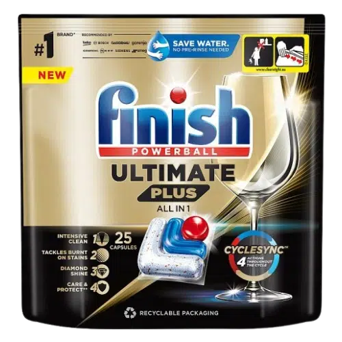 Kapsułki do Zmywarek Finish Ultimate Plus All In One 25 sztuk