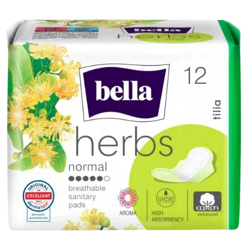 Podpaski Bella Herbs z Kwiatem Lipy Tilia 12 sztuk