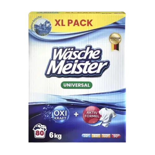 WäscheMeister Uniwersalny Proszek do Prania 6 kg, 80 prań