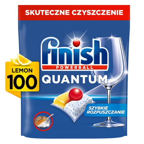 Finish Quantum Lemon Kapsułki do Zmywarki 100 szt.