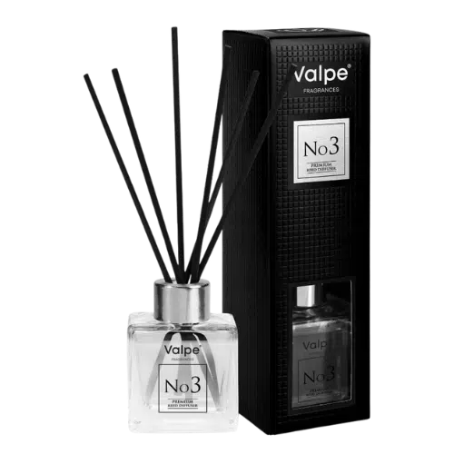 Dyfuzor Zapachowy Valpe Premium No. 3 Piwonia i Zamsz z Patyczkami 80 ml