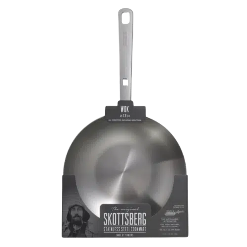 Skottsberg WOK ze Stali Nierdzewnej o Średnicy 28 cm