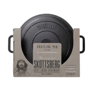 Skottsberg Patelnia Żeliwna z Pokrywką o Średnicy 31,5 cm