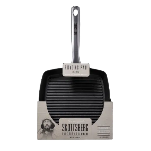 Skottsberg Patelnia Żeliwna Grillowa 24 cm